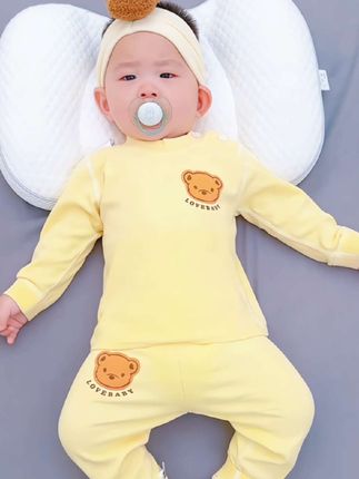 入秋了宝宝秋衣套装要备起来了, 柔软亲肤保暖 舒适,不勒宝宝肚子高腰护肚不着凉,防风保暖,卡通图案,萌趣可爱#宝宝保暖套装 #宝宝秋衣套装 #婴儿秋衣套装 #高品质童装