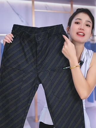 2025秋季新款男士休闲裤字母印花弹力百搭六兜直筒裤男款直筒长裤#秋冬新款#穿搭#男装#时尚穿搭#高级感穿搭