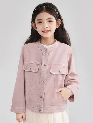 童装女童牛仔外套中大童儿童时尚休闲牛仔上衣秋季#女童穿搭 #清凉一夏 #夏季玩水必备 #夏季穿搭 #高品质童装