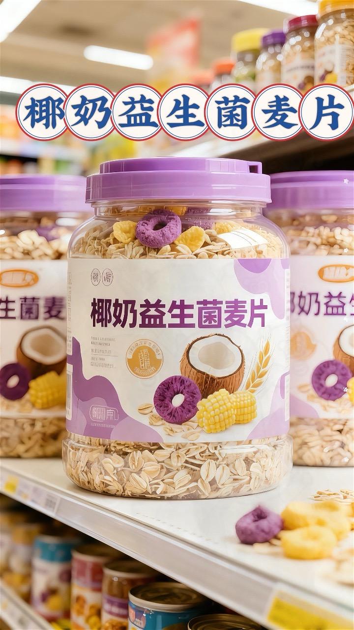 椰奶益生菌麦片。椰奶益生菌燕麦片太惊艳!一罐料超足,燕麦混着谷物圈,椰香超浓郁。干吃脆、泡奶糯,晨起冲一碗,饱腹又营养,打工人和学生党闭眼囤。 需要我针对“打工人早餐场景”再精简一版文案吗?这样能更贴合特定人群的需求,让内容更有针对性。#燕麦片 #早餐吃什么 #麦片#椰奶益生菌麦片#强烈推荐