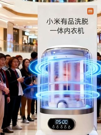 贴身衣物专洗神器!迷你洗衣机太懂懒人了 还在手搓内衣袜子?这款迷你洗衣机直接解放双手!体积小巧不占地,洗手台、阳台角落随便放。 360°仿生手洗+蓝光杀菌,比手洗更干净还能除细菌,贴身衣物洗得超安心。5-10分钟速洗,洗澡时顺手搞定,不耽误时间。 袜子、内衣、宝宝小衣物都能洗,出差带也方便。一键操作超简单,省水省电,注重卫生的姐妹赶紧冲! ##强烈推荐 #洗衣机 #内衣洗衣机 #好物推荐🔥