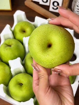 这个梨真的可以多吃点,头茬现摘梨子,口感脆甜,一点渣都没有,又脆又甜!#新鲜采摘 #果园直发