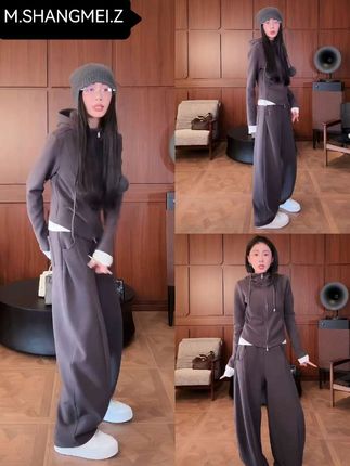 沐熙【零压套装】美大哥运动休闲卫衣套装,巨洋气显瘦,特别百搭 沐熙【零压套装】美大哥运动休闲卫衣套装,巨洋气巨显瘦,特别百搭!#穿搭 #秋冬穿搭 #通勤搭配 #今天穿什么 #时髦穿搭