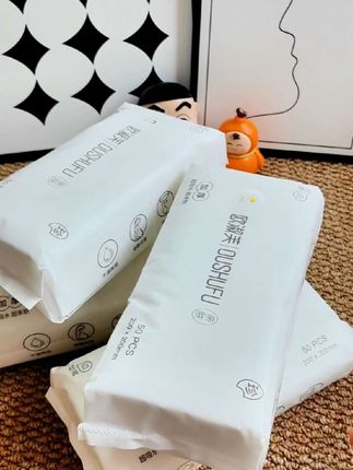 欧淑芙干湿两用洗脸巾,不含荧光剂安全到小宝宝都可以用!!超厚实大尺寸!!#母婴可用 #好物推荐🔥 #洗脸巾