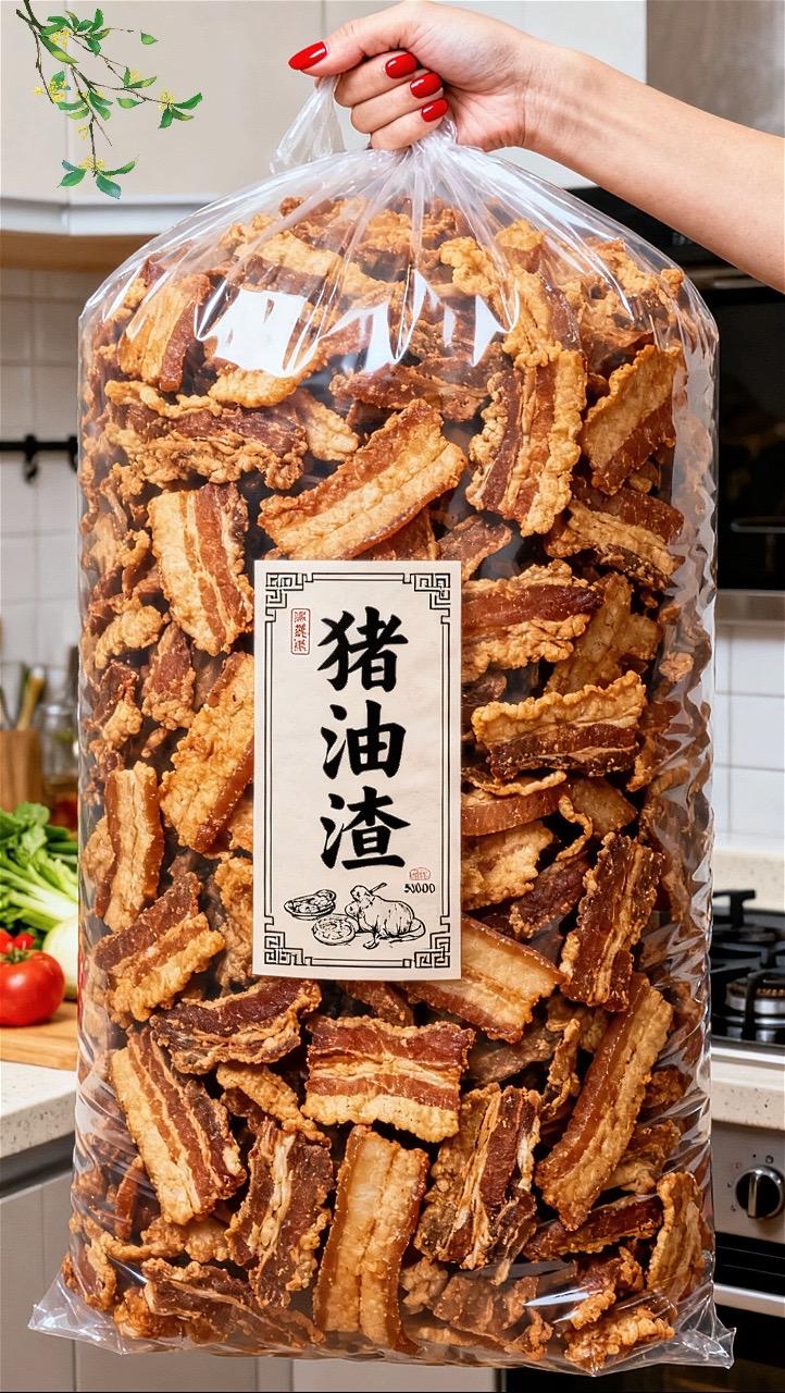 谁懂啊!这口脆到爆的猪油渣我能炫一斤! 刚炸好的五花肉猪油渣也太香了吧!咬一口咔嚓响,满嘴都是肉香! 空口吃、拌米饭、配面条都绝,香到舔手指! 爱吃酥脆口的家人快冲,这波真的不踩雷。 #五花肉猪油渣 #酥脆零食 #解馋神器#好吃到停不下来 #追剧必备零食 @DOU+上热门 @DOU+小助手