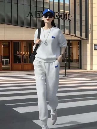 时尚休闲运动套装#洋气时尚 #美出高级感 #休闲运动套装女 #秋季新款