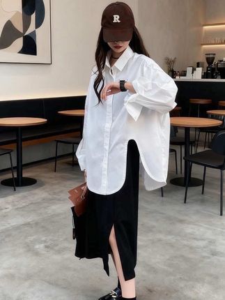 韩系气质穿搭~真的好好看~谁穿谁美丽~#衣服基础穿搭不基础 #白衬衫的正确打开方式 #当我从穿搭课毕业后 #一衣多穿通勤版 #随机穿搭挑战