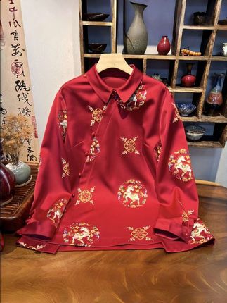 #国风刺绣 #中式服饰 #新中式国风 #宽松有范 #国风正当红