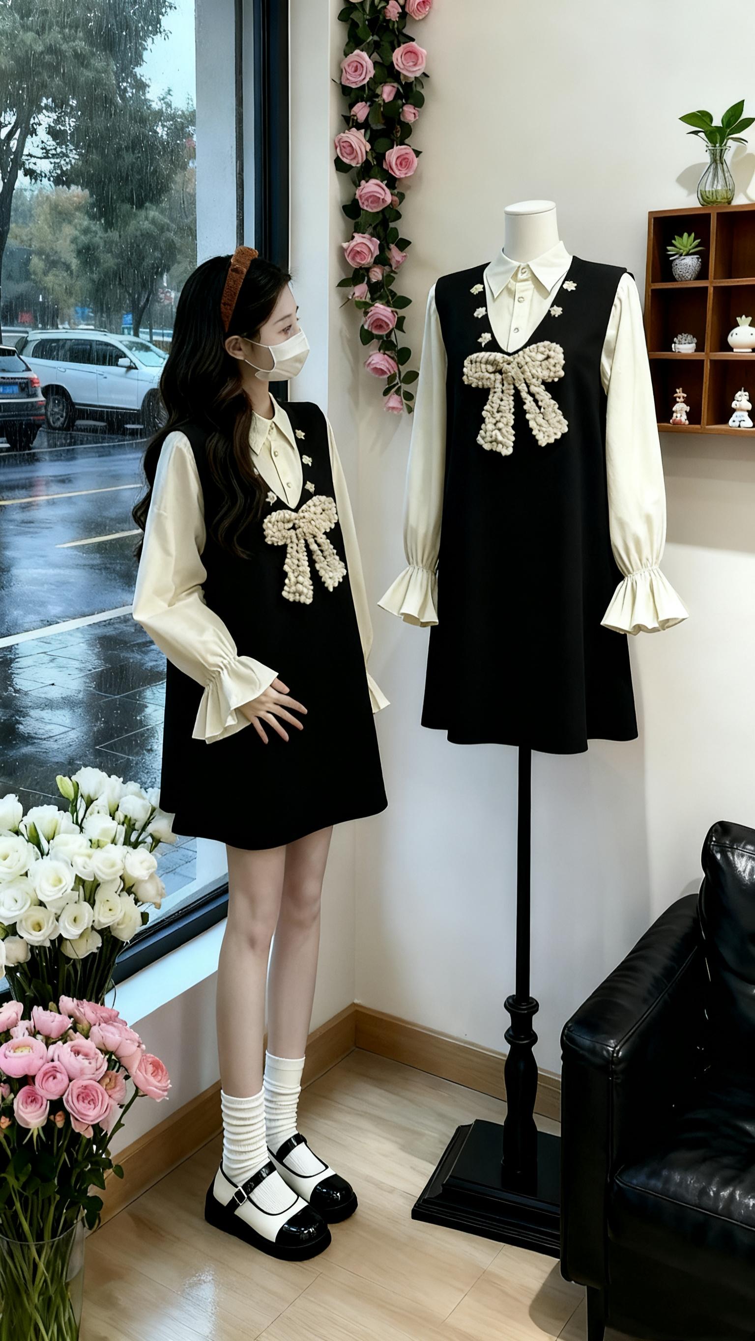 “秋季孕装新款|小个子专属假两件连衣裙,甜美元气氛围感拉满,自带显瘦buff!中长版型精准藏起孕肚,宽松不局促,小个子穿也适配度满分~ 温柔甜妹or元气辣妈,一键切换秋日松弛感~”~#孕期穿搭#孕妇装#最美孕妇#甜美穿搭#我又心动了