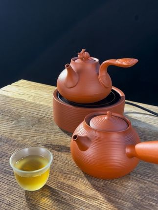 .红泥砂铫壶,圈纹壶底设计,加热均匀#茶具 #茶文化