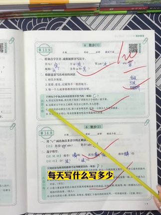 #初中#七年级巩固练习,课堂上要讲解的#知识点 都在这里了!课后好好练习,为初中打牢基础#七年级语文