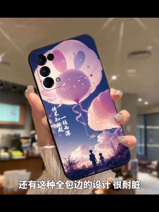 OPPOReno5k手机壳PEGM10硅胶软壳新款全包边磨砂创意卡通简约耐脏