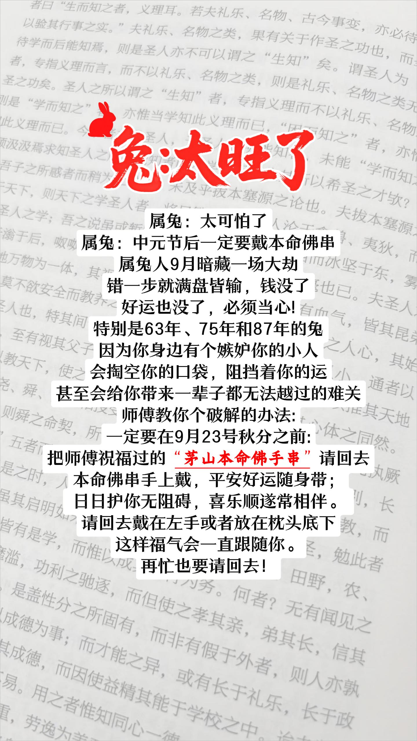 #87年的兔 #75年的兔 #63年的兔