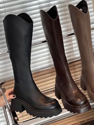 【商场专柜版】瘦瘦靴长靴高跟厚底骑士显腿细百搭显腿细#美鞋控 #轻奢女鞋 #女鞋穿搭 #哎呦喂你鞋真好看 #宝藏鞋子