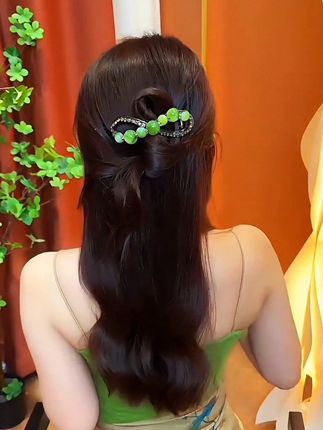 #发饰头饰 #盘发造型 #扭扭夹 #扭扭夹盘发器 #盘发教程