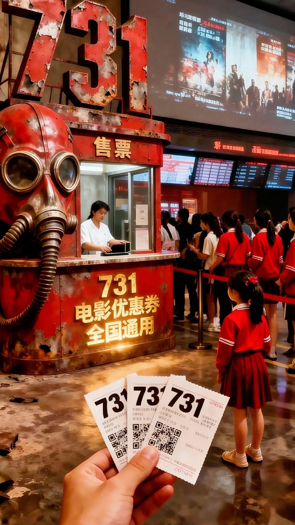 “山河仍安,吾辈当勉。#电影731 全国通用券 #铭记历史 #全国通用电影票 #爱国教育