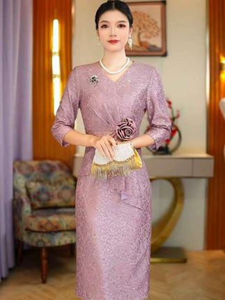 #婚庆礼服 #喜婆婆连衣裙#喜妈妈连衣裙#连衣裙#敬酒服