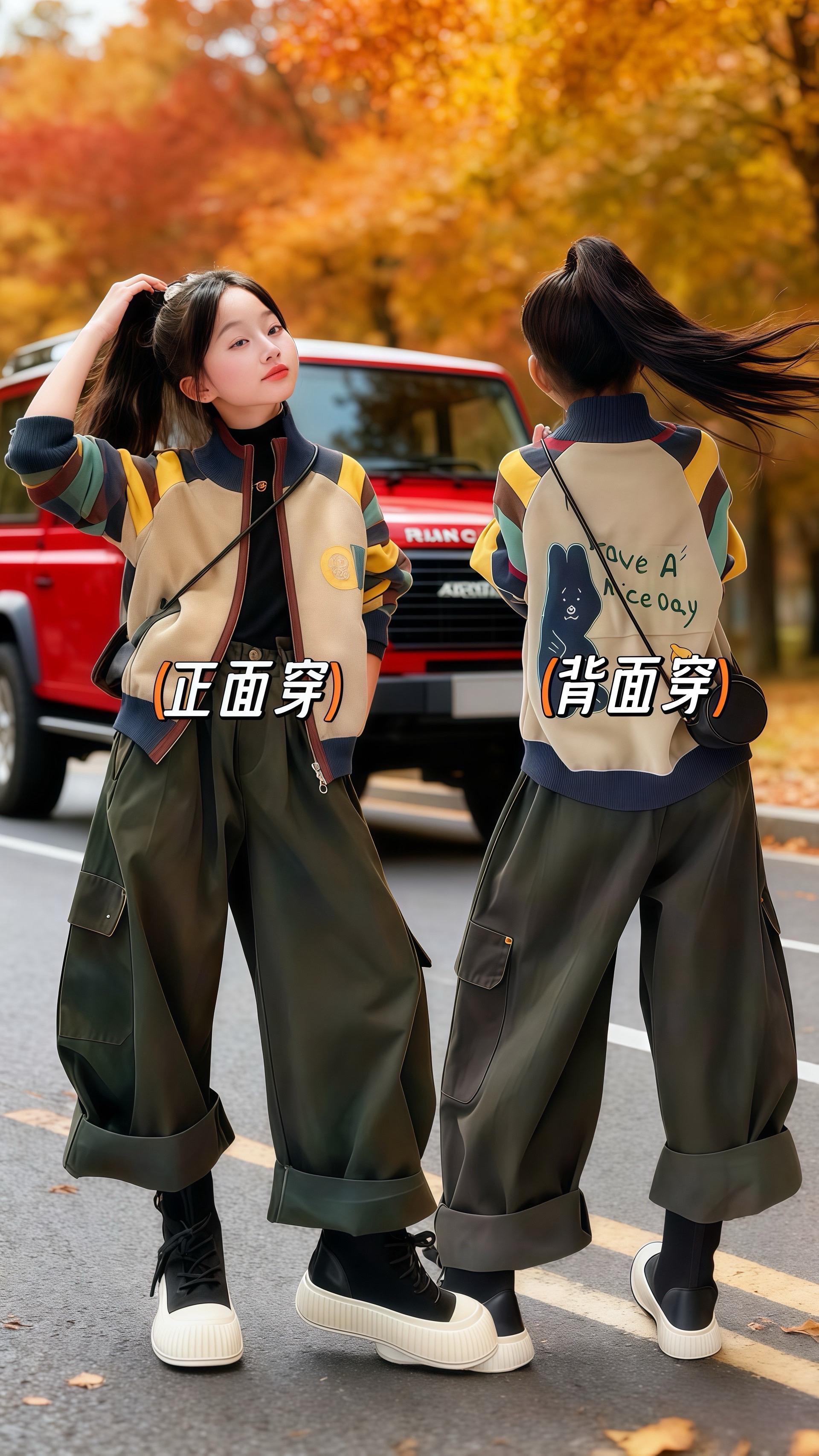 #酷女孩穿搭 #早秋穿搭三分钟出门不是梦 #早秋冷冽又随性的气质穿搭 #生女儿就是用来打扮的 #高品质童装