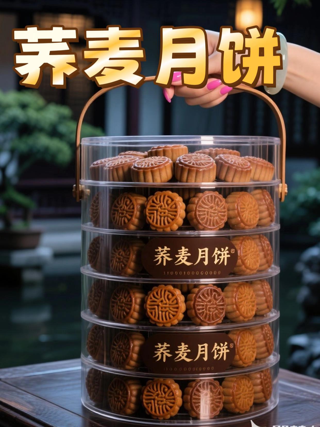 荞麦月饼。#美食 #舌尖上的美食 #日常分享 #图文伙伴计划 #月饼