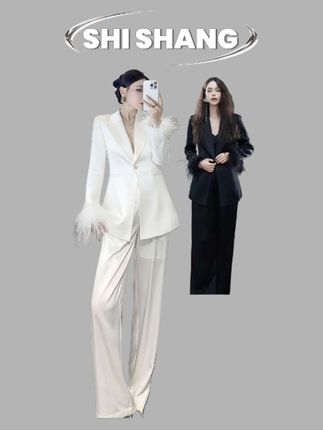 #更适合小个子的不露腿穿搭 #早秋基础款外套如何摆脱路人感 #夏日穿搭小心机 #时尚套装#西服长裤两件套