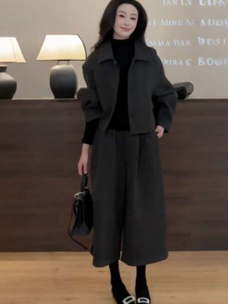 #秋冬穿搭 #大码女装#时尚套装 #优雅气质