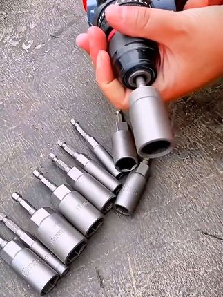 #手电钻套筒 #加深套筒 #手电钻改装 #内六角套筒 #手电钻变电扳手 @巨量千川