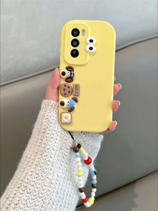 opporeno12手机壳女reno12pro软壳气囊防摔全包可爱卡通小狗#少女心 #这个手机壳真的长在我心巴上了 #软壳