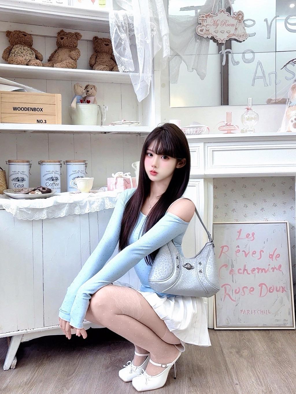 🫧🩵。#今日穿搭 #甜美穿搭 #inmyfeeling #甜妹#初秋穿搭