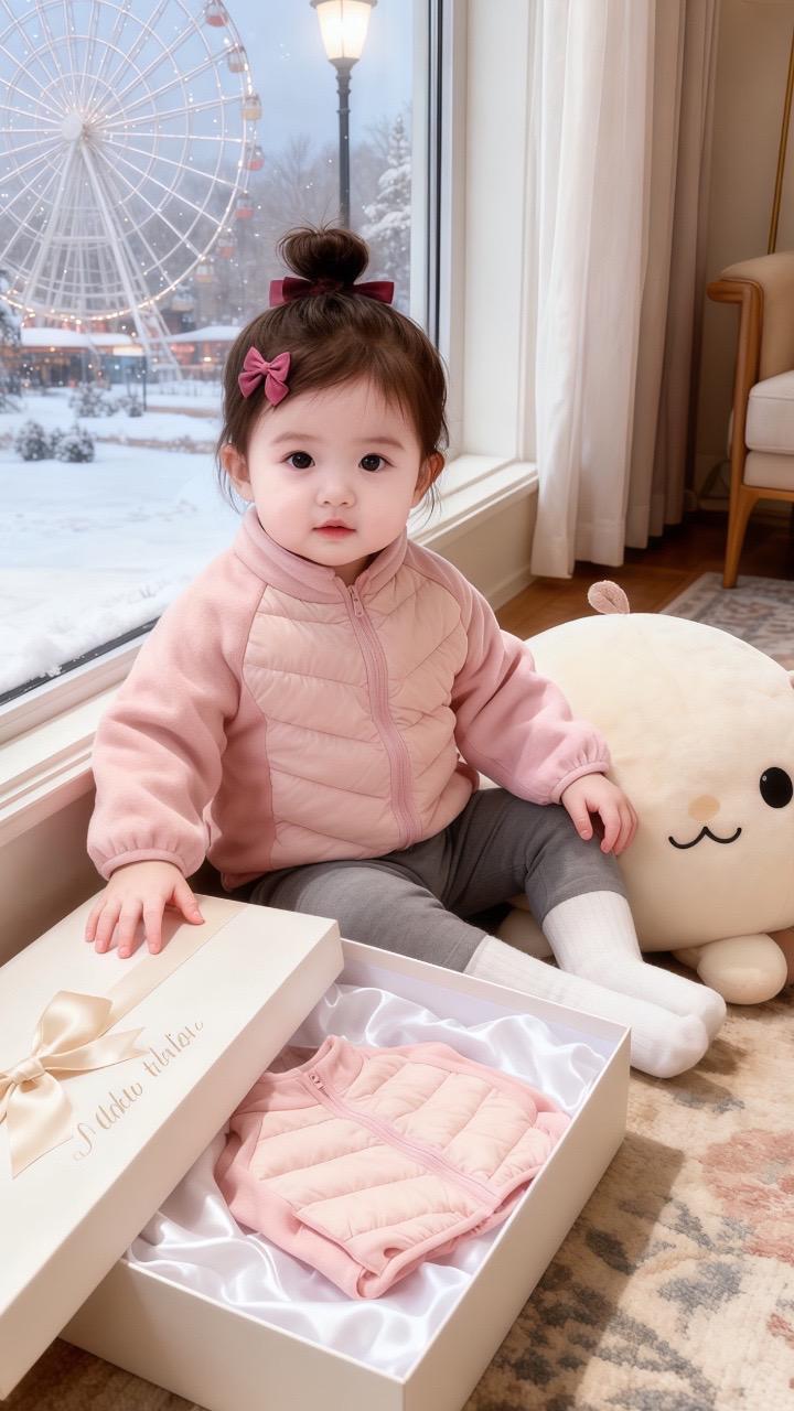 #人类幼崽可爱衣服 #人类幼崽秋冬穿搭 #🧋🧋骗你生女儿可盐可甜 #保暖又好看 #生女儿就要这样穿