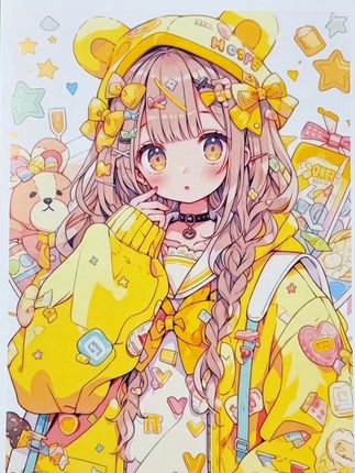 治愈系动漫二次元少女来啦~ #动漫 #动漫手绘 #动漫人物绘画 #二次元 #动漫动画