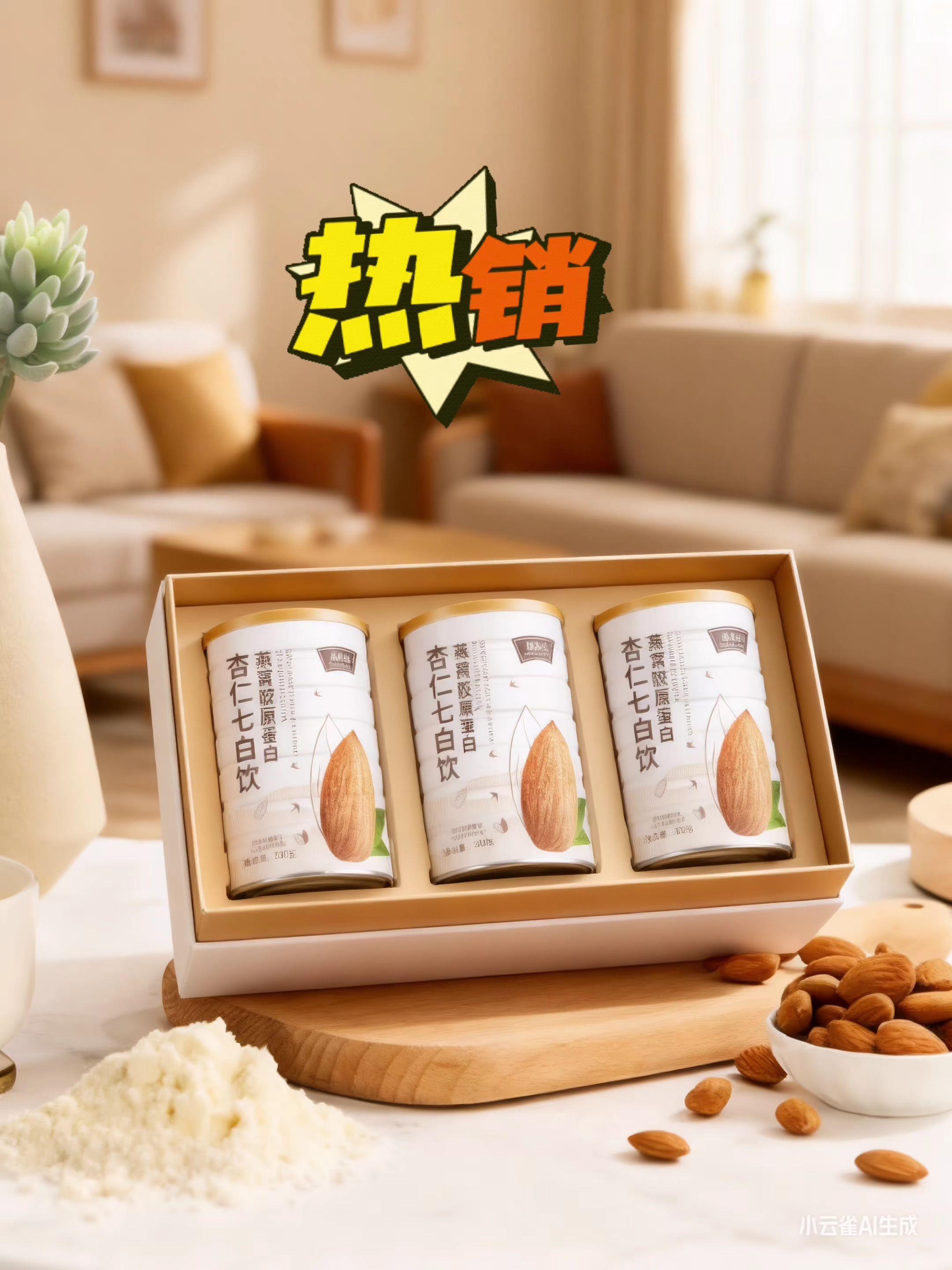 杏仁七白饮活动来了。🌰杏仁七白饮,集杏仁、山药等七白食材,熬出丝滑醇香,清甜不腻,每一口都是自然滋养,开启元气满满的轻养时刻。#好物推荐#优质农产品#营养早餐#营养搭配#杏仁七白饮