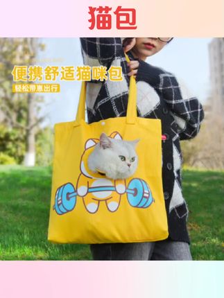#猫包 猫包便携外出可露头透气帆布包抱猫咪用品小体宠物外带神器防应激#猫包推荐 #宠物猫包 #宠物外出猫包 #宠物用品