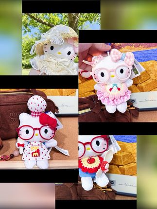 正版HelloKitty+纯白花嫁娃衣包挂件女生玩偶钥匙扣生日礼物