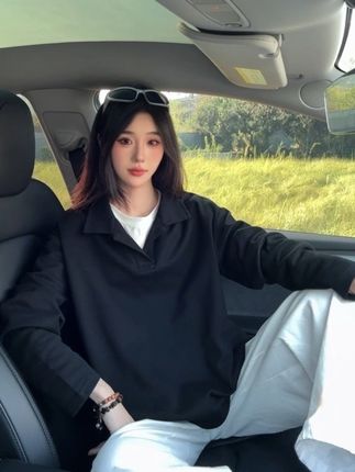 #早秋穿搭 #ootd穿搭 #秋季主打简单干净氛围感 #今天长这样 假两件长袖 满满氛围感