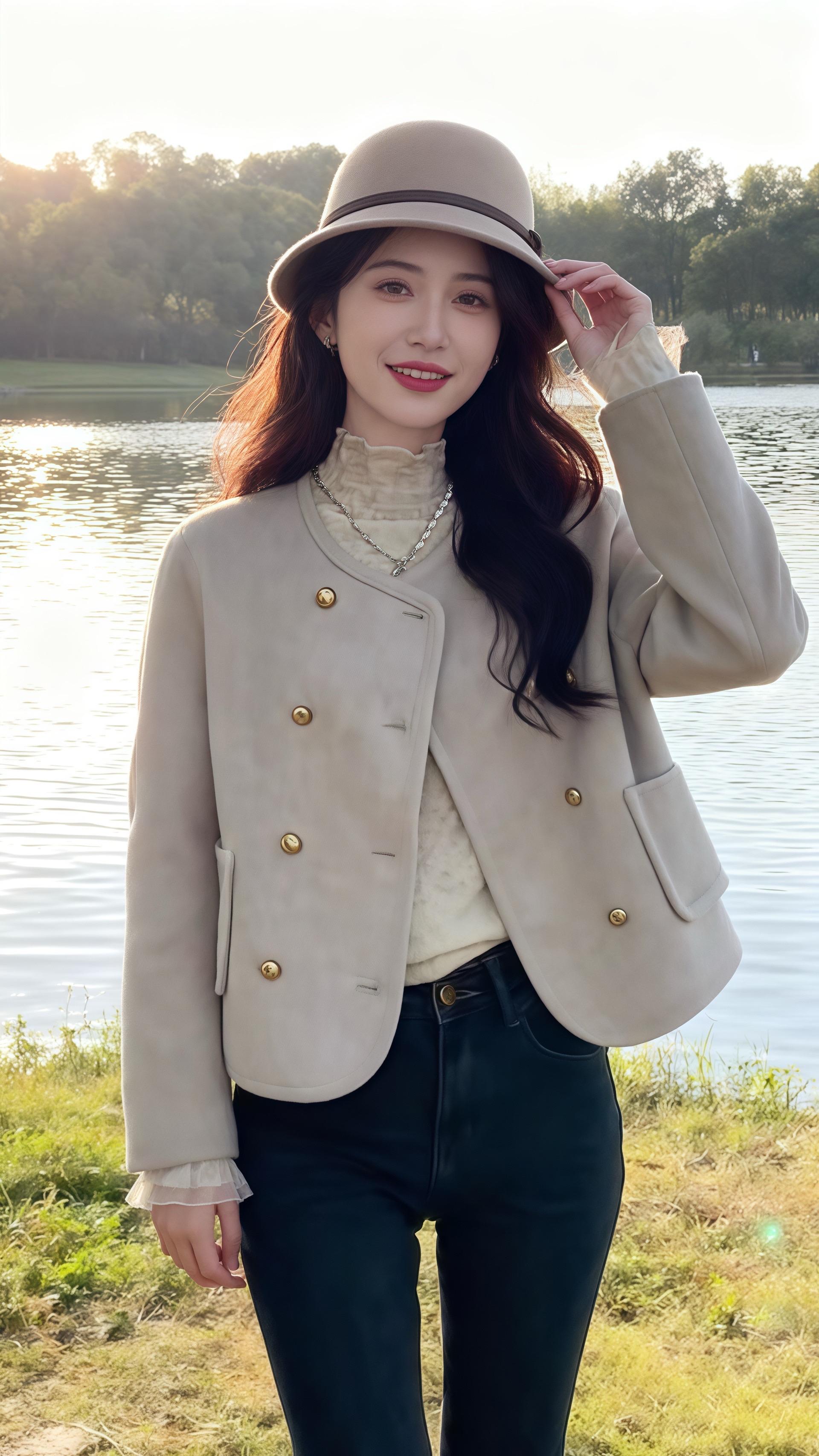 今年流行的时尚套装秋冬气质小香风外套牛仔裤炸街 #秋冬穿搭 #小香风穿搭