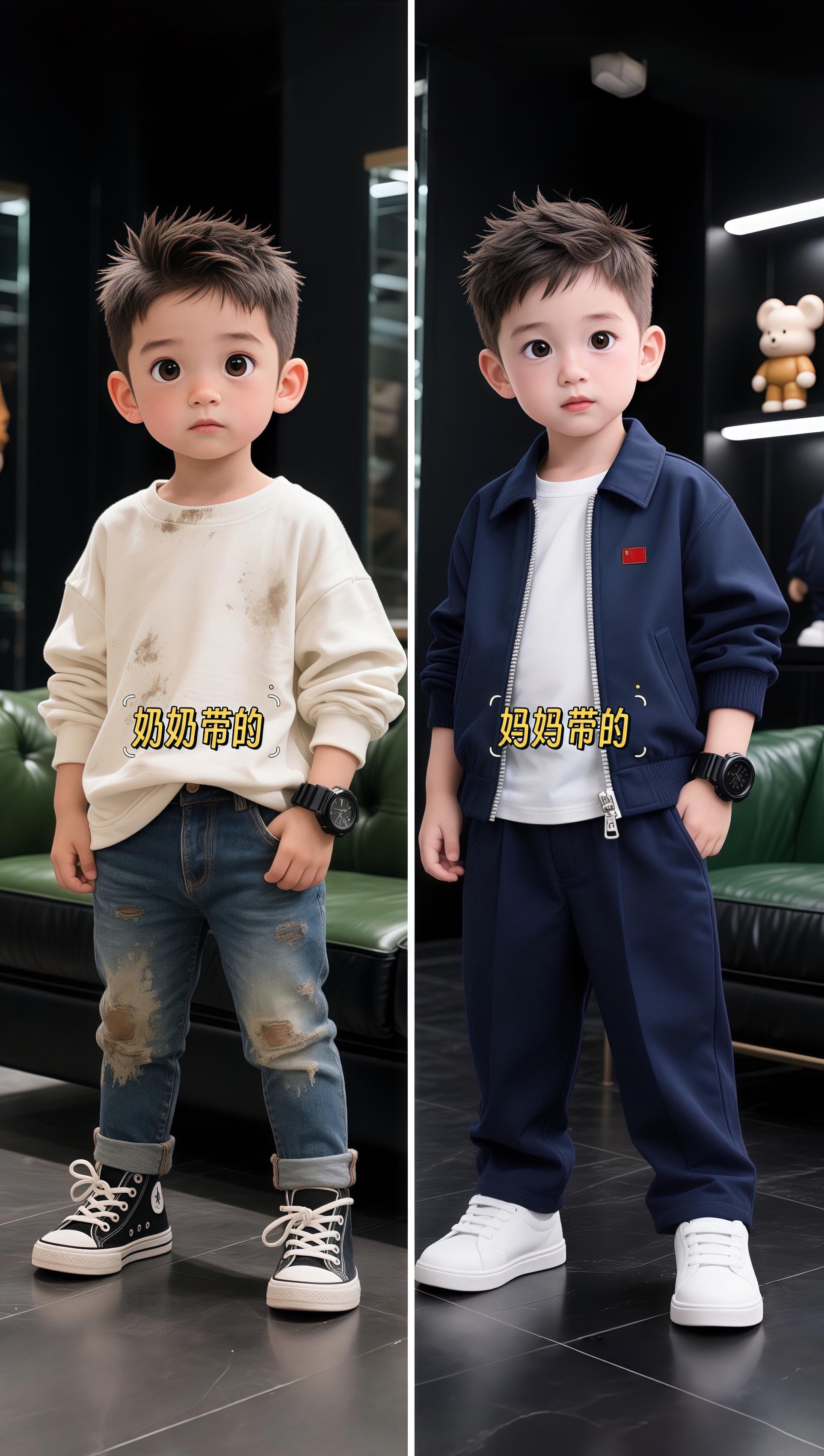 《小夹克的秋天》 秋日的风刚暖起来,妈妈就翻出了那件藏青行政夹克套装。“这是今年潮流的款,现在穿正合适。”她边说边给五岁的小宇套上翻领外套,指尖拂过透气的面料,“像个小大人,以后妈妈上班,你就穿这个当我的‘小跟班’。” 小宇拽着衣襟转了个圈,外套的线条挺括又软和,跑起来时风从网眼内衬里钻过,一点不闷。周末去公园,他追着蝴蝶跑,妈妈在长椅上笑:“看我的小行政官,比爸爸穿西装还精神!”夕阳把两人的影子拉得很长,小宇的夹克衣角蹭着妈妈的袖子,像秋天里最合拍的一对伙伴。 #萌娃穿搭 #秋冬穿搭新鲜感在线 #早秋穿搭三分钟出门不是梦 #早秋冷冽又随性的气质穿搭 #又是跟着人类幼崽学穿搭的一天 @抖加🔥上热门🔥dou+🔥热点宝 @DOU+上热门