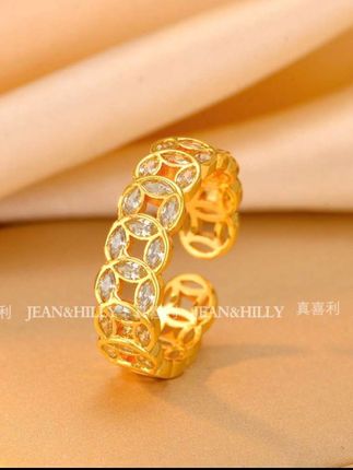 【钱多多】铜钱戒指 重工时尚 轻奢戒指ins小众不掉色 开口可调节#时尚饰品 #戒指 #饰品分享 #网红爆款饰品 @DOU+上热门@DOU+好生意 @抖音小助手 @DOU+小助手