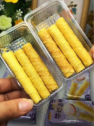 #创作灵感 #香芋牛奶蛋酥卷 #零食推荐 #太好吃了