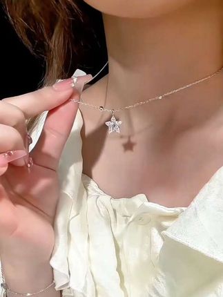 FANCI/范琦 坠链均925银 幸运星项链女款送女友星星项链#项链 #时尚饰品 #幸运星项链#百搭款#锁骨链 #女友礼物