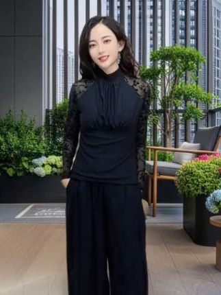 【春秋冬季新款t恤显瘦气质百搭 修 身 拼接高领打底衫设计感上衣女】#时尚上衣#又美又飒 #修身显瘦 #时髦洋气#谁穿谁好看