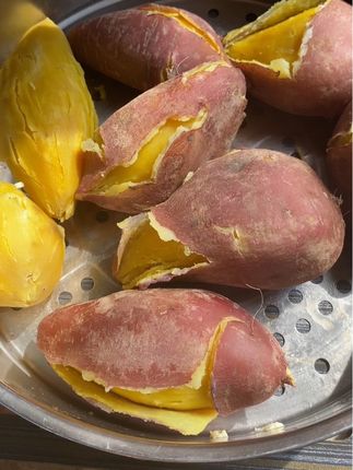 粉糯香甜的黄心板栗红薯,老少皆宜的美食#板栗红薯#黄心板栗红薯#粉粉糯糯#健康粗粮#优质农产品