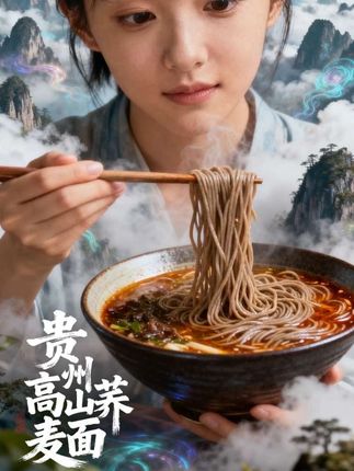 贵州高山苦荞挂面,老人孩子都很喜欢吃#苦荞面 #贵州苦荞面条 #地方特色美食 #太好吃了#荞麦面