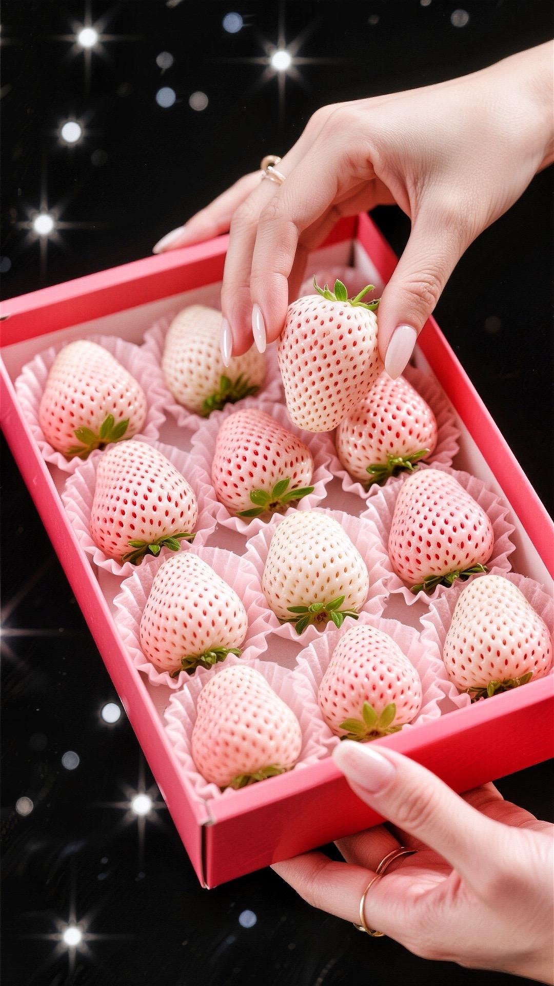被爱特的人 つ😘つ要请你吃秋天的第一颗淡雪草莓!#水果 #草莓 #丹东草莓 #冬季的第一颗草莓 #淡雪草莓