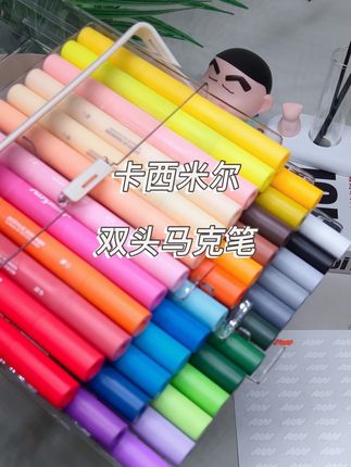 卡西米尔双头丙烯马克笔!覆盖力嘎嘎强! #丙烯马克笔 #文具安利 #文具推荐 #开学必备