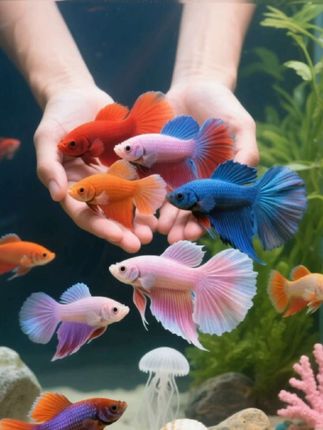 #鱼缸里的大自然 #孔雀鱼 #杂袍孔雀鱼 #观赏鱼 #养鱼养心