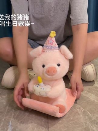 谁会拒绝这么可爱的生日礼物呀#玩偶 #毛绒公仔 #生日礼物