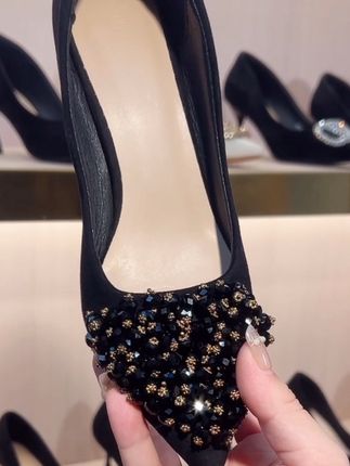 简单女神高跟鞋#仙女必备 一年四季可穿漂亮
