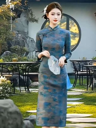 #优雅气质 ##改良旗袍穿搭 #复古民国风 #高端大气 ##旗袍美人