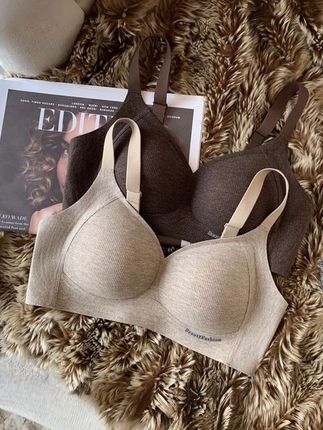 提未苏无痕螺纹保暖磨毛内衣#女士小胸提拉聚拢无钢圈收副乳文胸#小胸聚拢舒适文胸#贴身衣物 #小胸聚拢舒适文胸