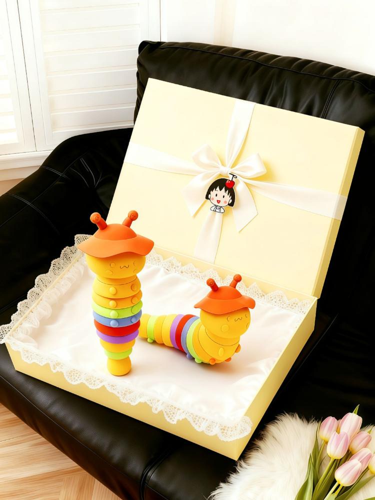 #宝宝玩具 #益智早教玩具 #硅胶可啃咬 #毛毛虫手摇铃 #也太可爱了吧 @抖加🔥上热门🔥dou+🔥热点宝 @热点宝🔥
